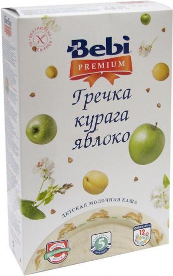 Bebi Беби Premium Каша гречневая с курагой и яблоком с 5 мес. 250 гр. мол.